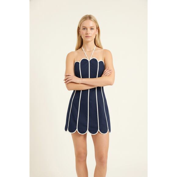 Heyson Dresses & Skirts - DROPPING SOON! SOD1517 Scallop Trim Halter Mini Dress